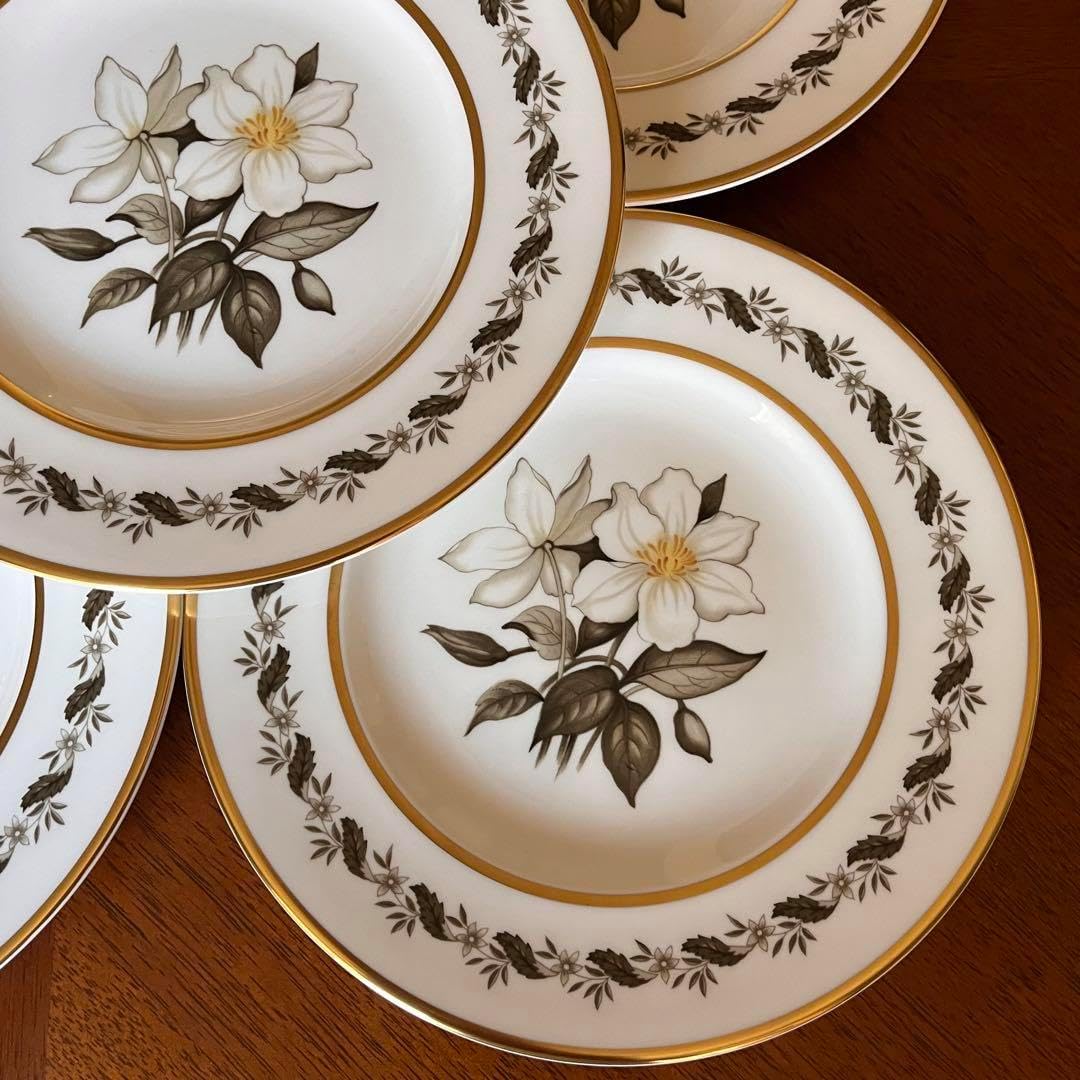 一級品 マイセン三つ花（ピンクローズ） 20.0Φcmデザート皿 新品・未